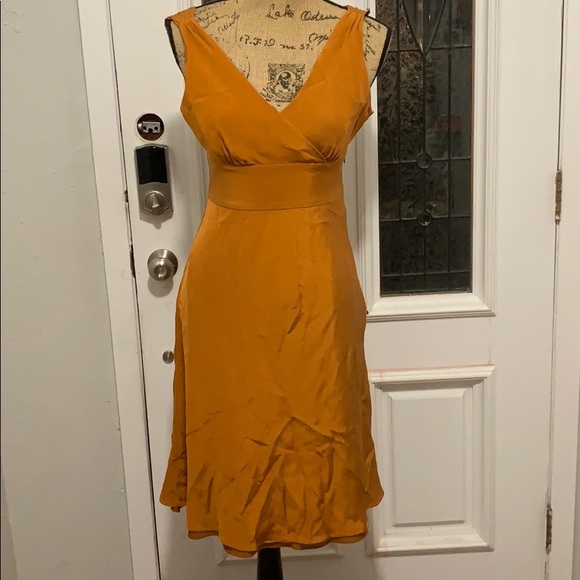 J. Crew Dresses & Skirts - J Crew Citrus Orange Silk Dress